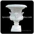 Hot Sale large and small marble flower pot for garden decoration